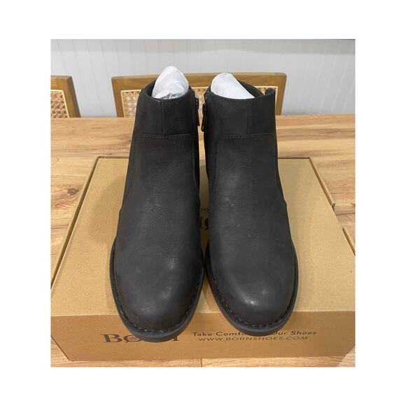 Born Women's Rani Black Boots Leather Size 7.5 NIB Waterproof Western Style - Picture 4 of 11